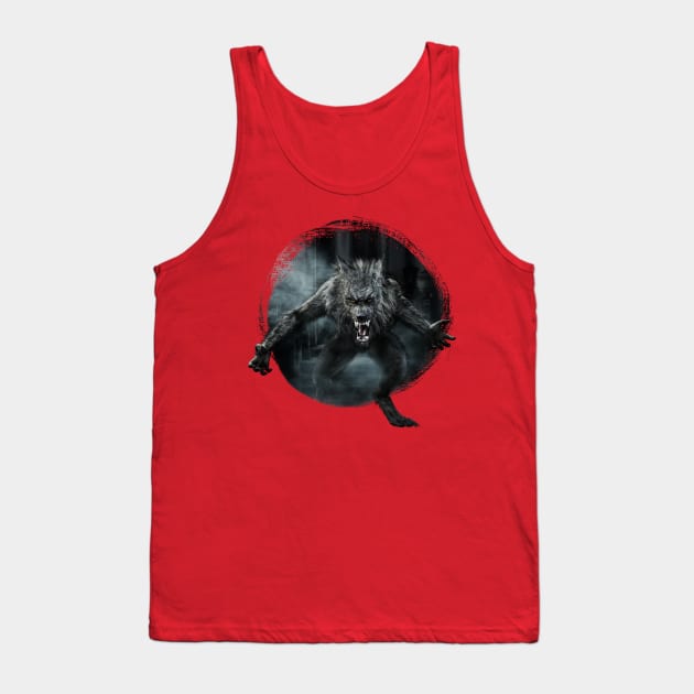 Werewolf Rampage Tank Top by Viergacht